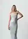 Vestido Gris Husky Claro Talla S Mujer 473G002 Naf Naf