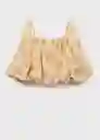 Blusa Parole Crudo Talla S Mujer Mango