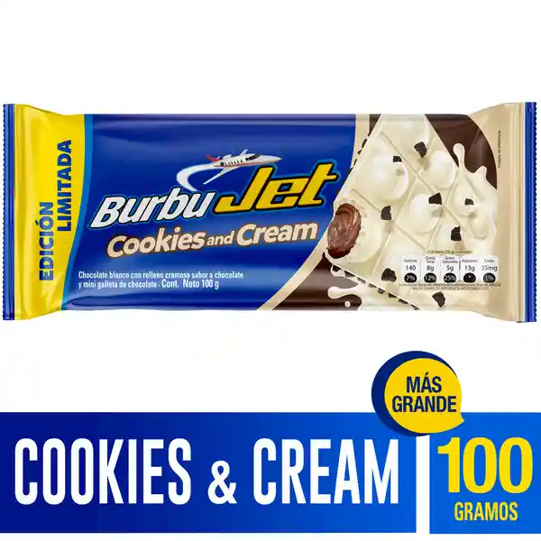 Jet Chocolate Cookies & Cream Burbuja