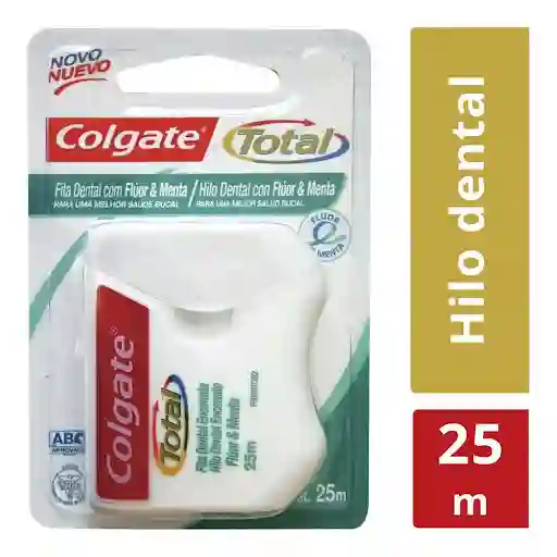 Colgate Hilo Dental Total con Flúor y Menta 