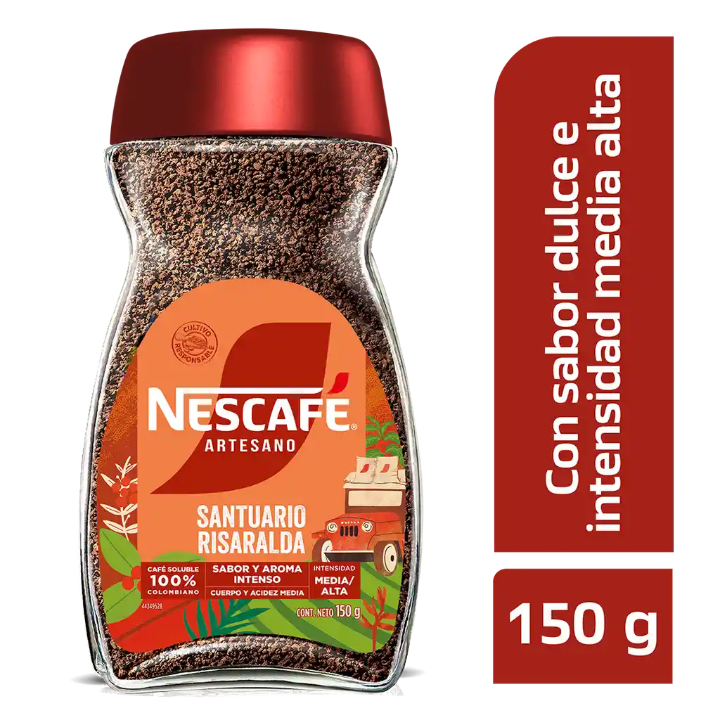 Café instantáneo NESCAFÉ Artesano Santuario x 150g