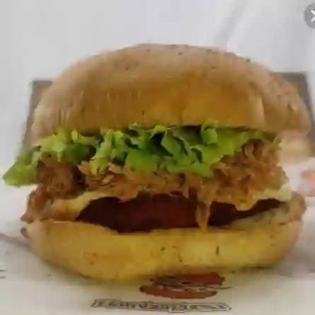 Hamburguesa pollo fusión