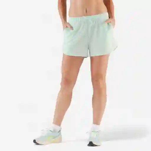 Short De Running Transpirable Para Mujer Talla Xl Verde