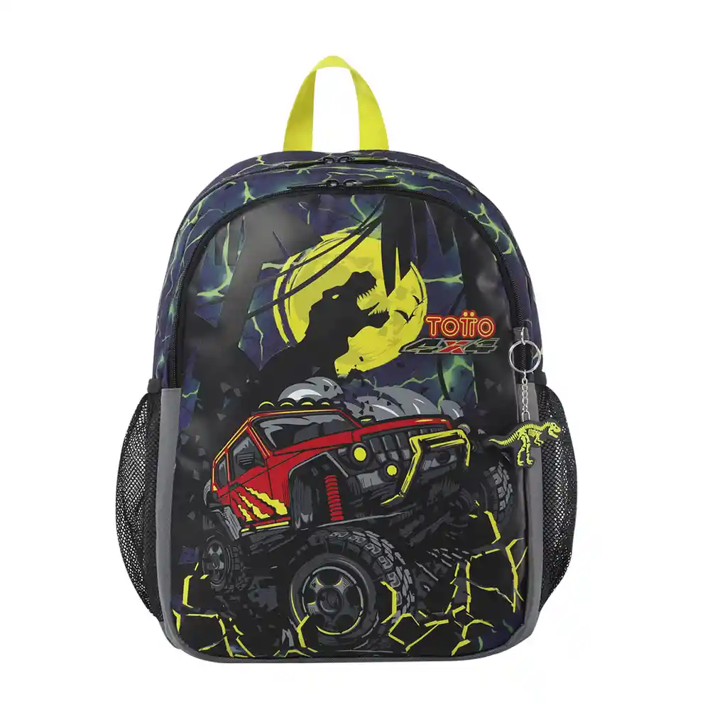 Morral Totto Para Niño Saurus M Gris