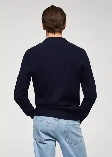 Cárdigan Parkc Navy Talla XL Hombre Mango