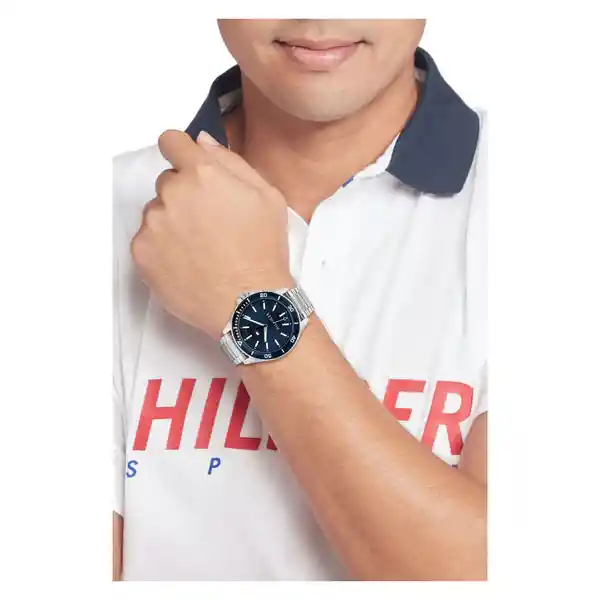 Reloj Logan Hombre Plateado 1792012 Tommy Hilfiger