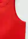 Top Boni Rojo Talla 26 Mujer Mango