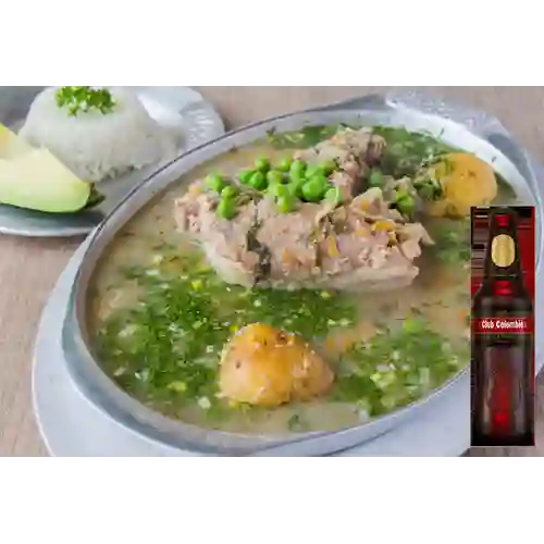 Combo Cuchuco con Espinazo + Cerveza Club Colomabia