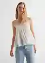 Blusa Mercurio Off White Talla 20 Mango Teen Girl Mango