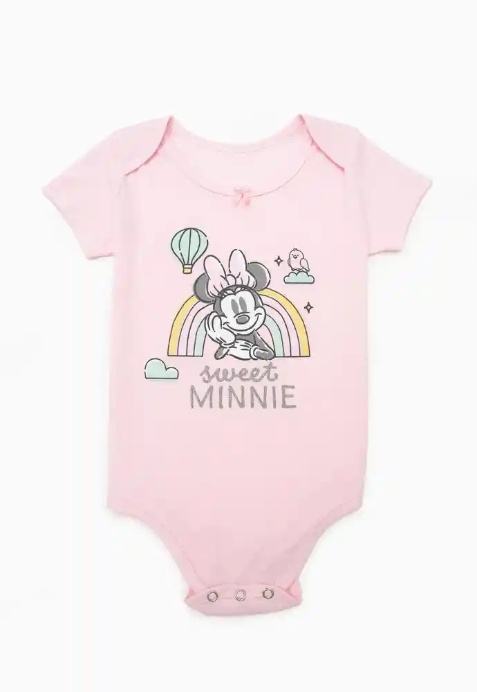 Body Manga Corta Niña 18/24mese-rosado