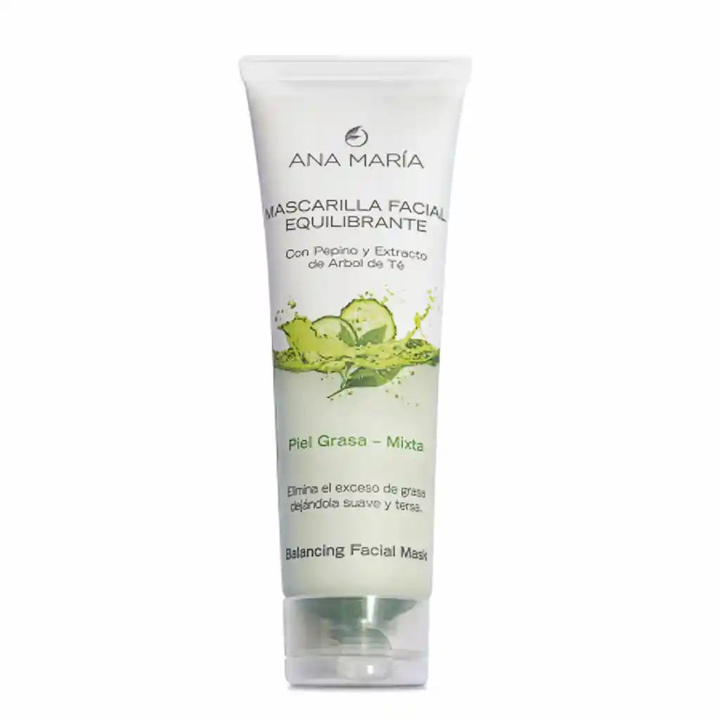 Ana Maria Mascarilla Facial Equilibrante con Pepino y Extracto de Árbol de Té