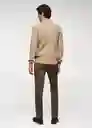 Saco Jersey Marías Beige Talla L Hombre Mango