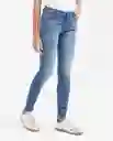 Jean Rusty Femenino Azul Francés Medio Talla 10 Chevignon