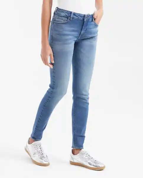 Jean Rusty Femenino Azul Francés Medio Talla 10 Chevignon