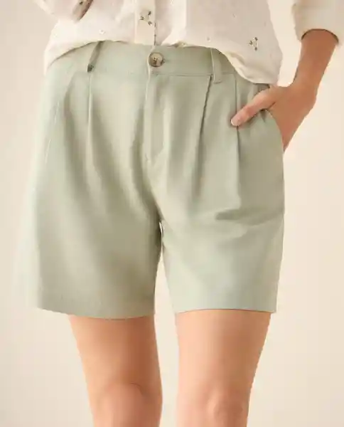 Bermuda Short Verde Hibernal Claro Talla 10 653G001 Esprit