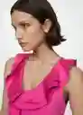 Top Popli Fucsia Talla S Mujer Mango