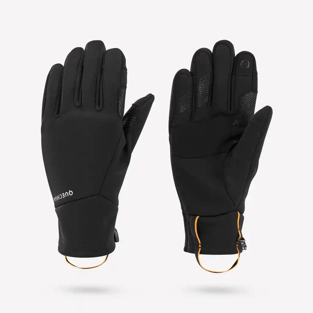 Guantes de Senderismo Táctiles Para Niños Quechua Sh500 - Negro