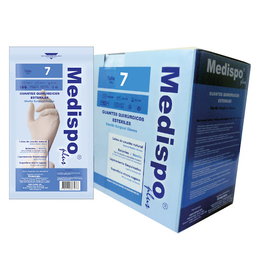 Guante de Latexesteril Medispo #7 X 1par
