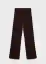 Pantalón Almibi Chocolate Talla S Mujer Mango