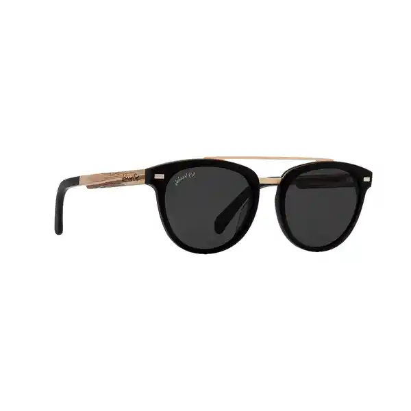 Johnny Fly Gafas Captain Negro Mate Lente Smoke