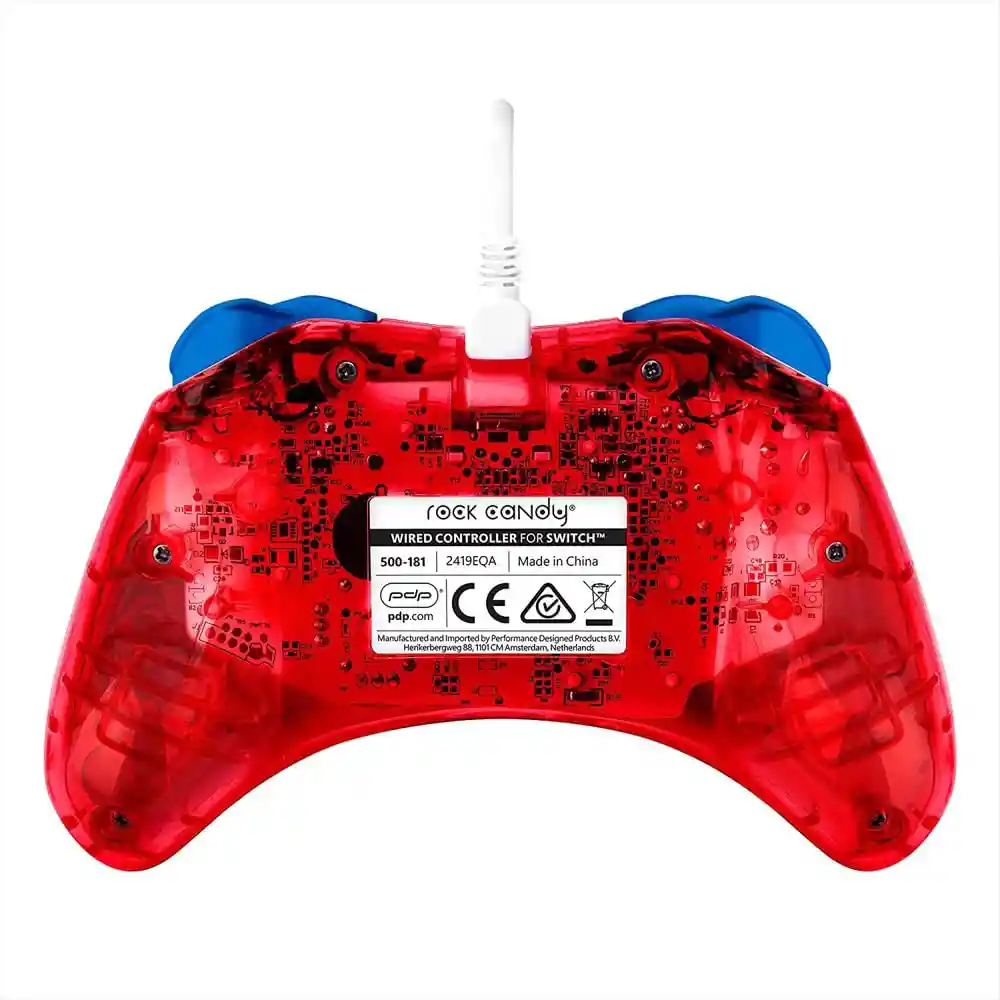Control Alámbrico Nintendo Switch Rock Candy Super Mario