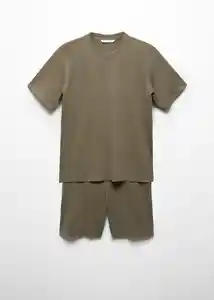 Pijama Sleep Khaki Talla M Hombre Mango