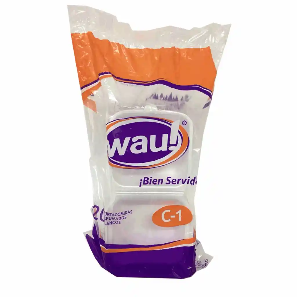 Wau! Portacomidas Espumados Blancos C1