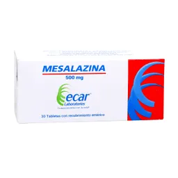 Mesalazina 500 Mg Tableta Con Recubrimiento Enterico Er-