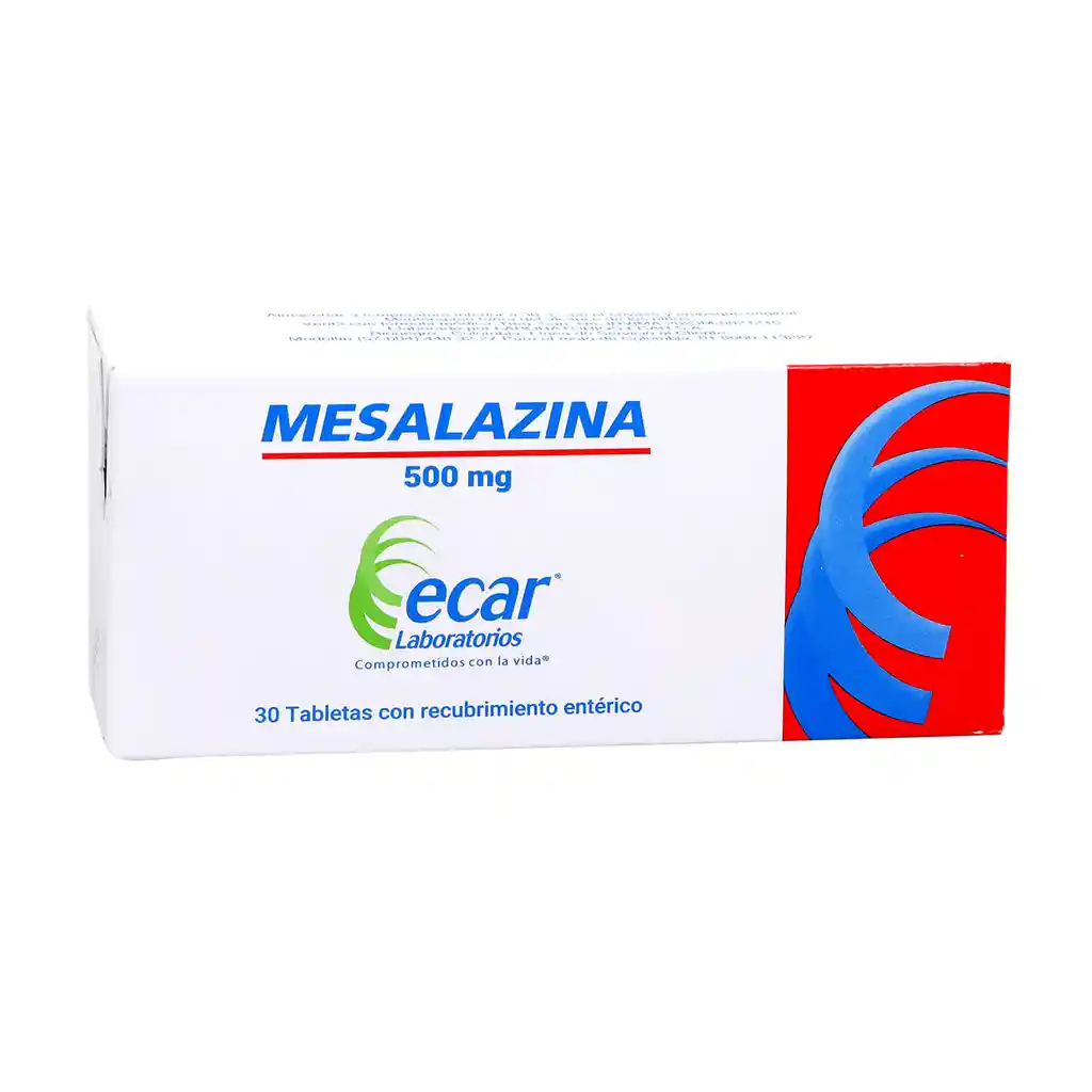 Mesalazina 500 Mg Tableta Con Recubrimiento Enterico Er-