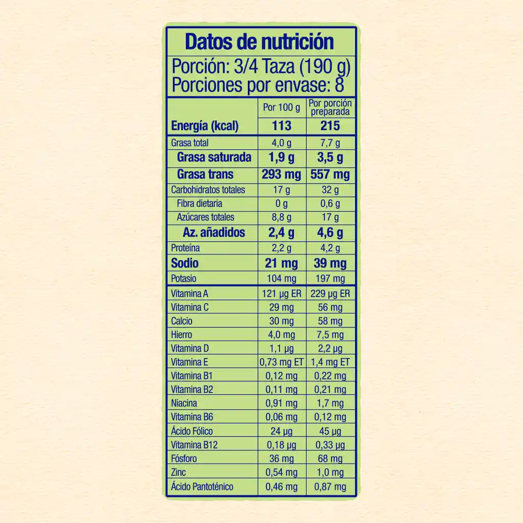 Cereal infantil NESTUM Trigo Miel x 200g