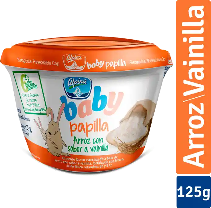 Alpina Baby Papilla de Arroz con Sabor a Vainilla