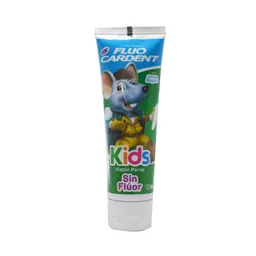 Fluocradent Crema Dental Kids Ratón Sin Flúor 96 g