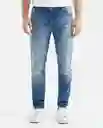 Jean Straight Fit Morrison Azul Frances Medio T. 34 Chevignon