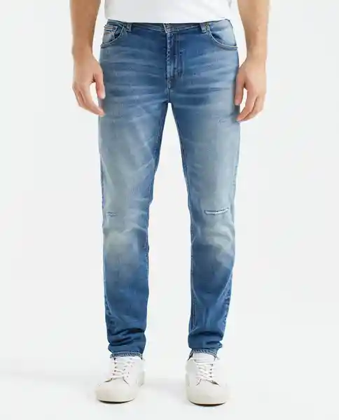 Jean Straight Fit Morrison Azul Frances Medio T. 34 Chevignon