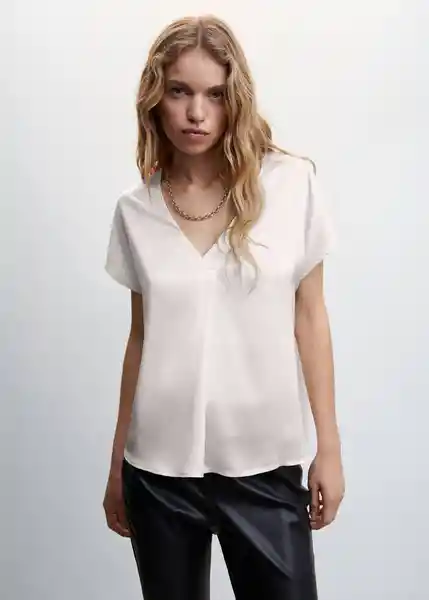 Camiseta Bili Beige Talla 27 Mujer Mango