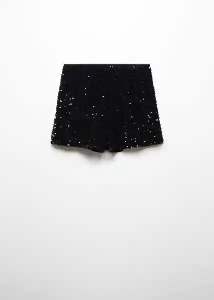 Short Xturner Negro Talla XL Mujer Mango