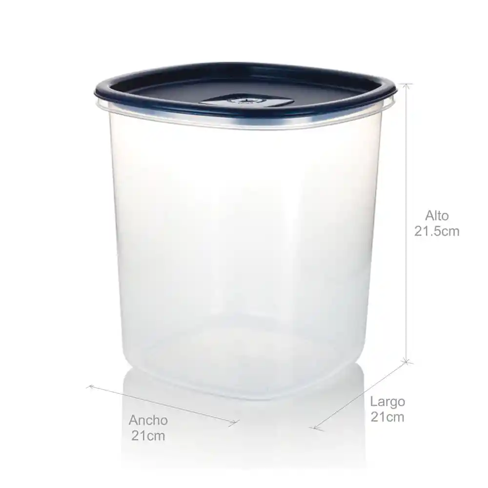 Recipiente Plastico Para Despensa Alto Azul