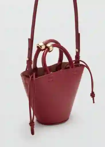 Bolso P Meti Burdeos Talla 99 Mujer Mango