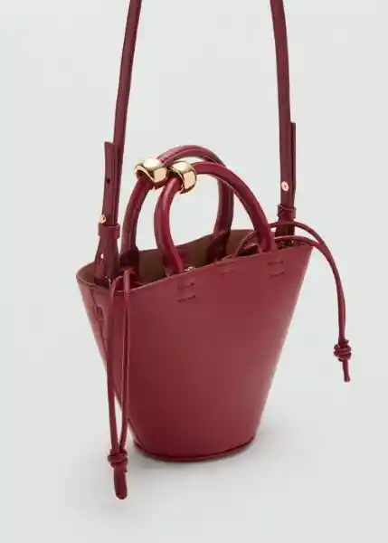 Bolso P Meti Burdeos Talla 99 Mujer Mango