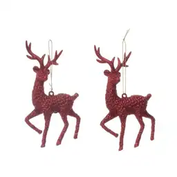 Ornamento Reno 14x8 Rojo