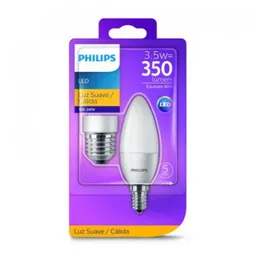 Philips Bombillo Vela Luz Cálida Convertidor  E14 E27