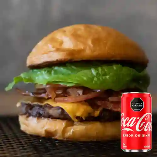 Combo Hamburguesa la Tocineta +Cocacola Orig 235 ml