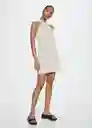 Vestido Catlin Beige Talla 18 Mujer Mango