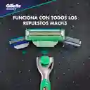 Gillete Repuesto Mach3 x 4 + Gel Afeitar