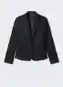 Blazer Americana Macaroni Negro Talla 38 Mujer Mango