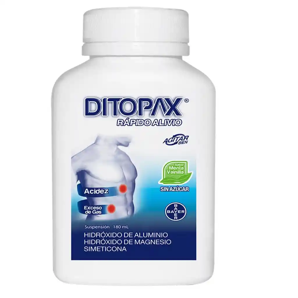 Ditopax Antiácido Líquido Sabor a Menta y Vainilla