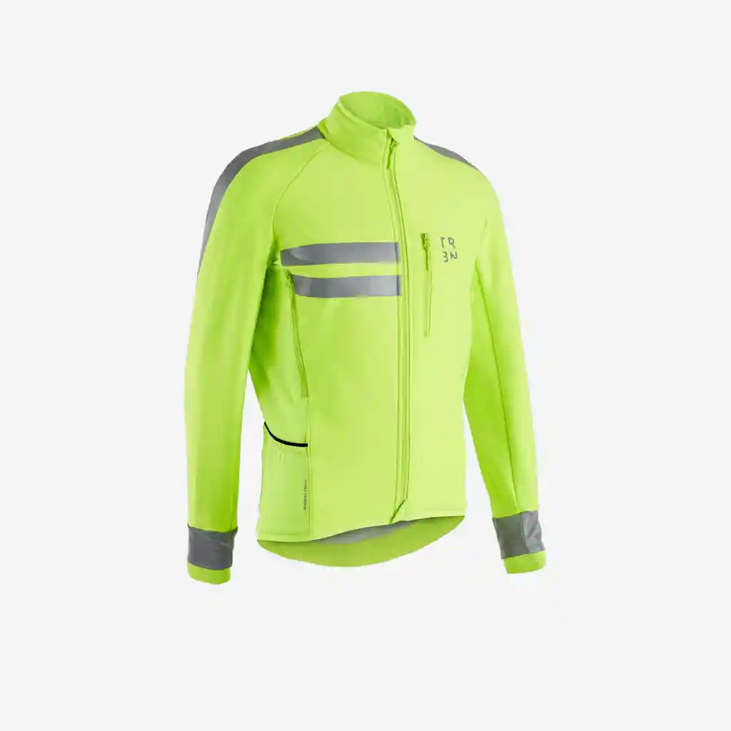 Chaqueta de Ciclismo Térmica y Reflectiva Triban Rc500 - Verde