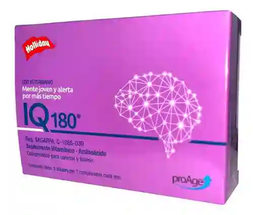 Holliday Suplemento Alimenticio IQ180 Uso Veterinario 