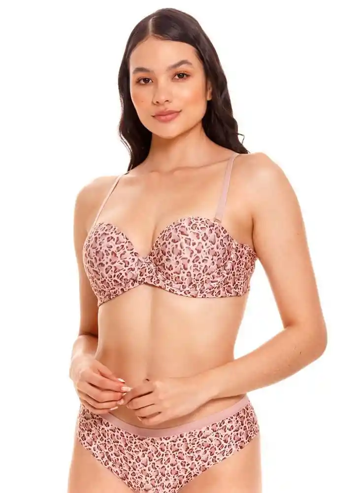 Brasier Realce Medio Strapless 36b - Rosado