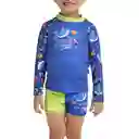 Camiseta Manga Larga Sunshine Dolphin Friends Bebe Masculino Azul-06